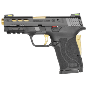 Pistola Smith & Wesson, modelo M&P9 Shield EZ Gold, cañón 3,8”, calibre 9mm, capacidad 8+1Rd.