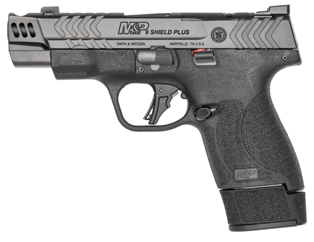 Pistola Smith & Wesson, modelo M&P9 Shield Plus OR, cañón 4”, calibre 9mm, capacidad 10/13/15+1Rd.