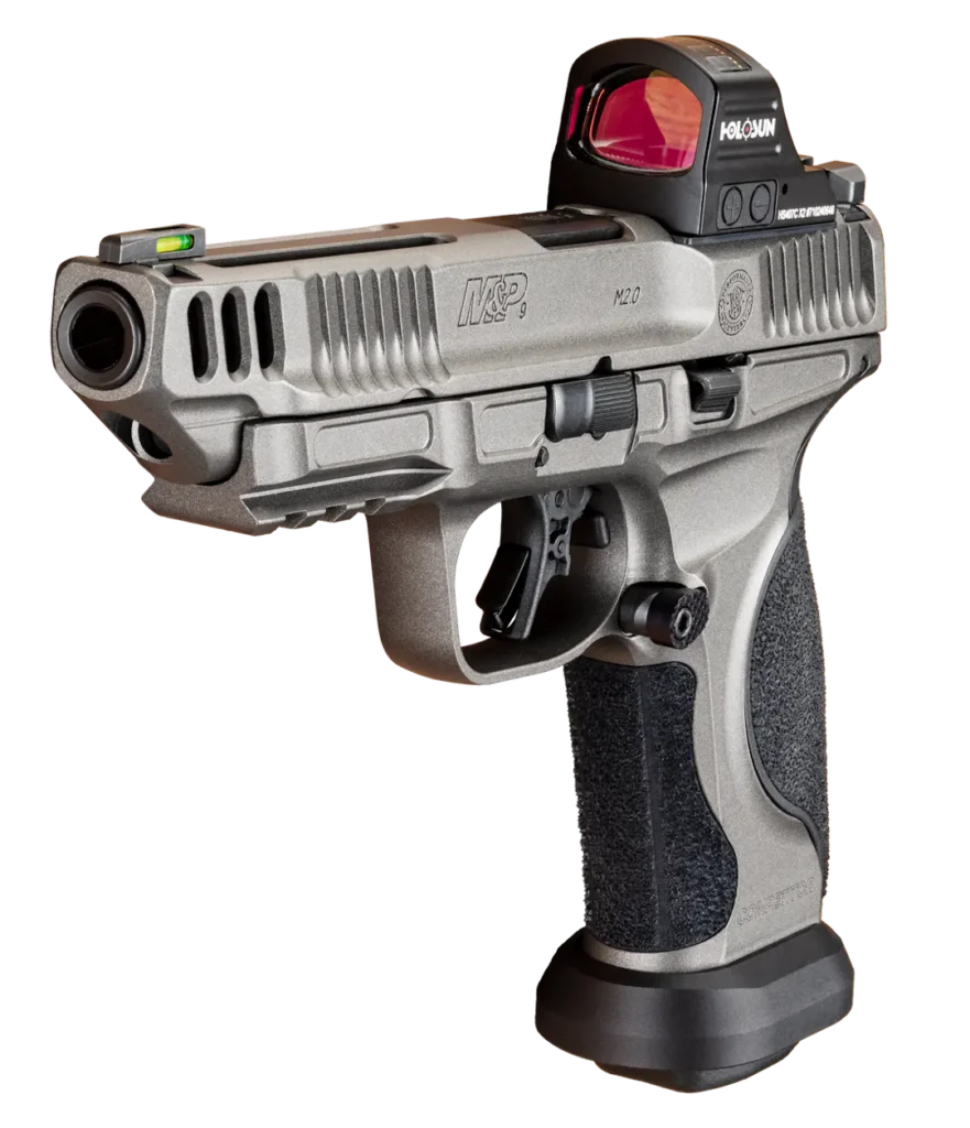Pistola Smith & Wesson, modelo M&P®9 M2.0 COMPETITOR, cañón 5”, calibre 9mm, capacidad 17Rd, con Red-Dot HOLOSUN HS407C