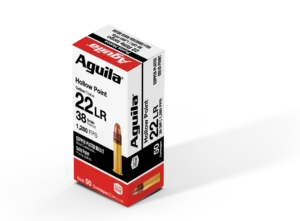 Munición Águila, Hollow Point, calibre .22LR, 38 grains