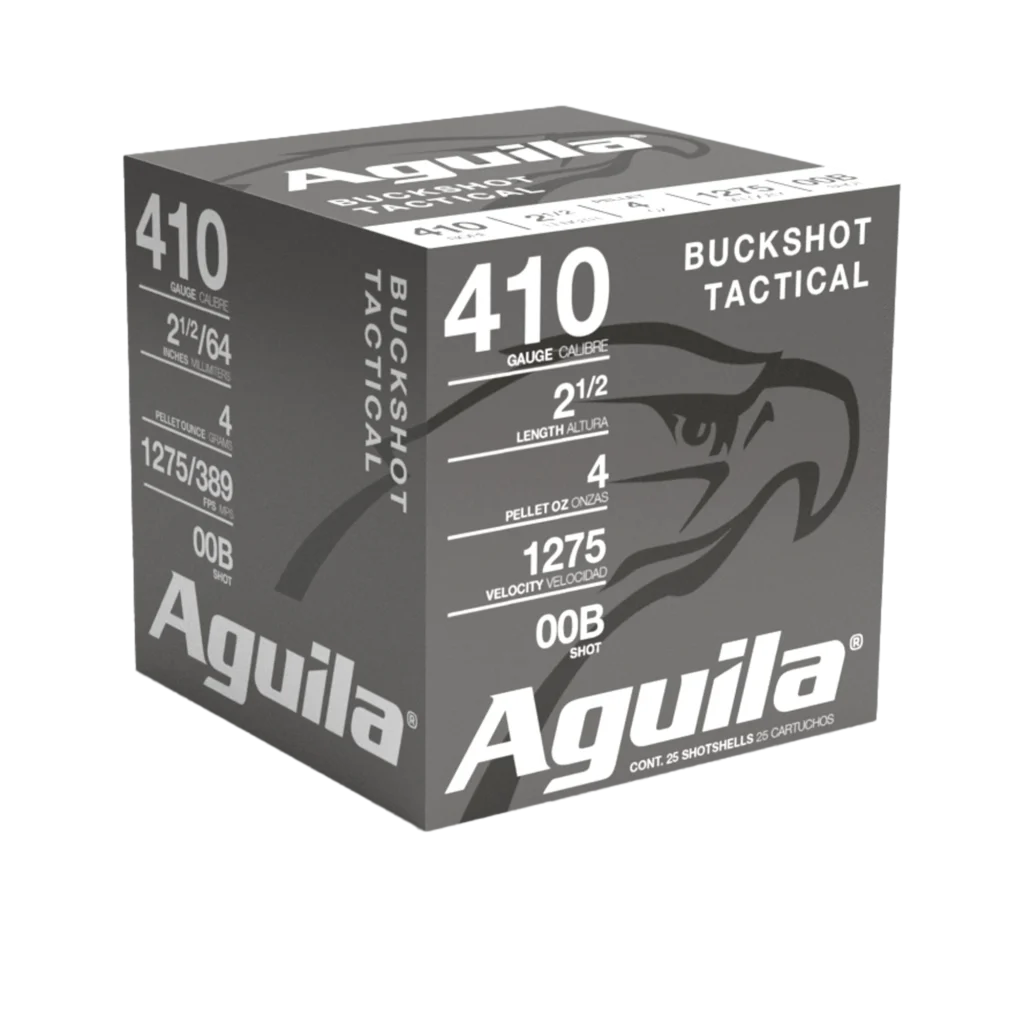 Cartucho Aguila, calibre .410, Buckshot