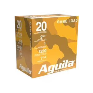 Cartucho Aguila, calibre 20, 2 3/4 IN. | 1 OZ | 7 1/2 SHOT