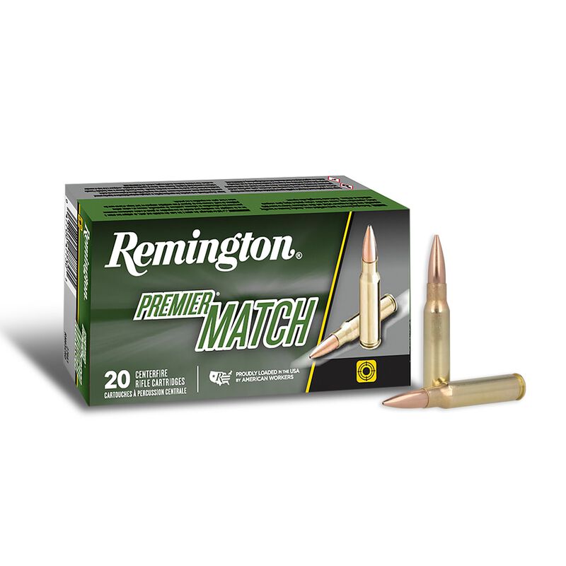 Munición Remington Premiere Match, calibre .308 WIN, 175grains, caja 20u