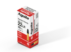 Munición Aguila, Standard Volocity, calibre .22LR 40grains