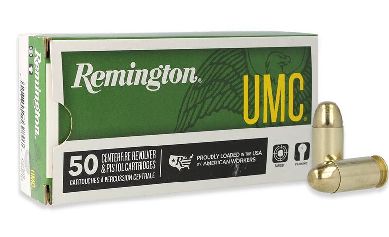 Munición Remington, calibre .45 Auto, 230 grains modelo UMC FMJ, caja 50u.