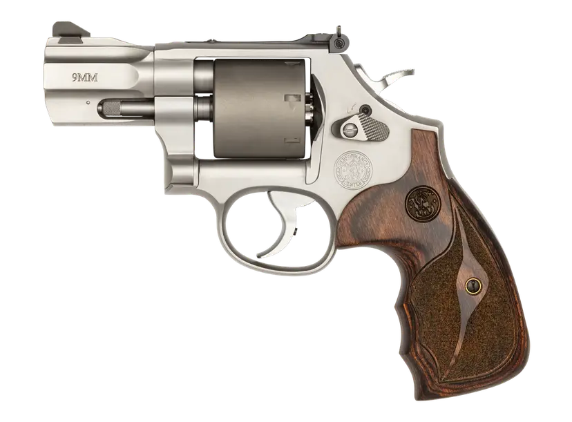 Revólver Smith & Wesson, modelo 986, calibre 9MM, cañón 2,5”, capacidad 7Rd.