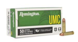 Munición Remington, calibre .30 Carabina, 110 grains, UMC FMJ