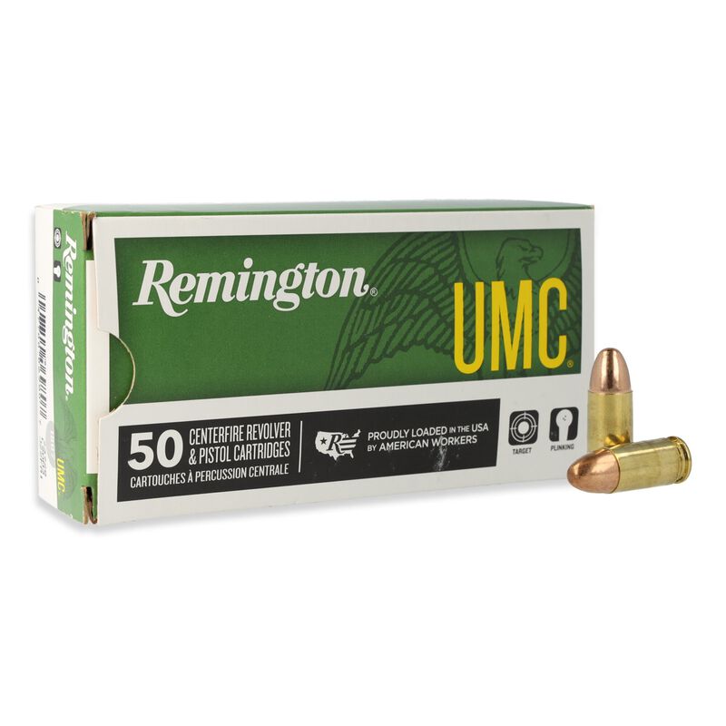 Munición Remington calibre 9MM, Full Metal Jacket 124 grains
