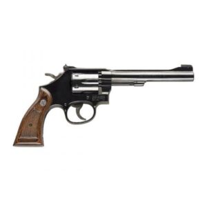 Revolver Smith & Wesson modelo 17, cañón 6”, calibre .22LR, capacidad 6Rd.